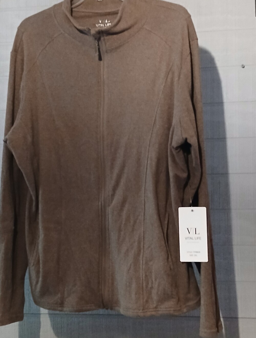 Vital Life NWT Womens 2XL Mock Neck Activewear Jacket.  FF#459